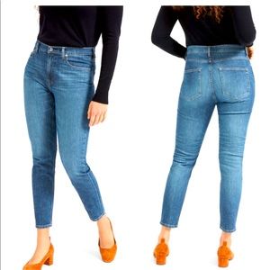 Everlane High Rise Skinny Jean in Mid Blue sz 27